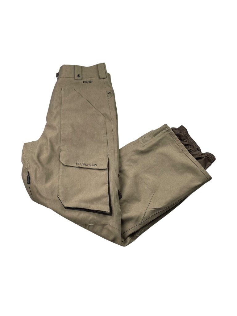 Burton Men's Gore-Tex Ak Insulated Ski/Snow Pants Khaki/Tan/Brown Medium